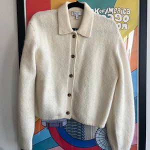 & Other Stories Cream Button Up Sweater (repost)